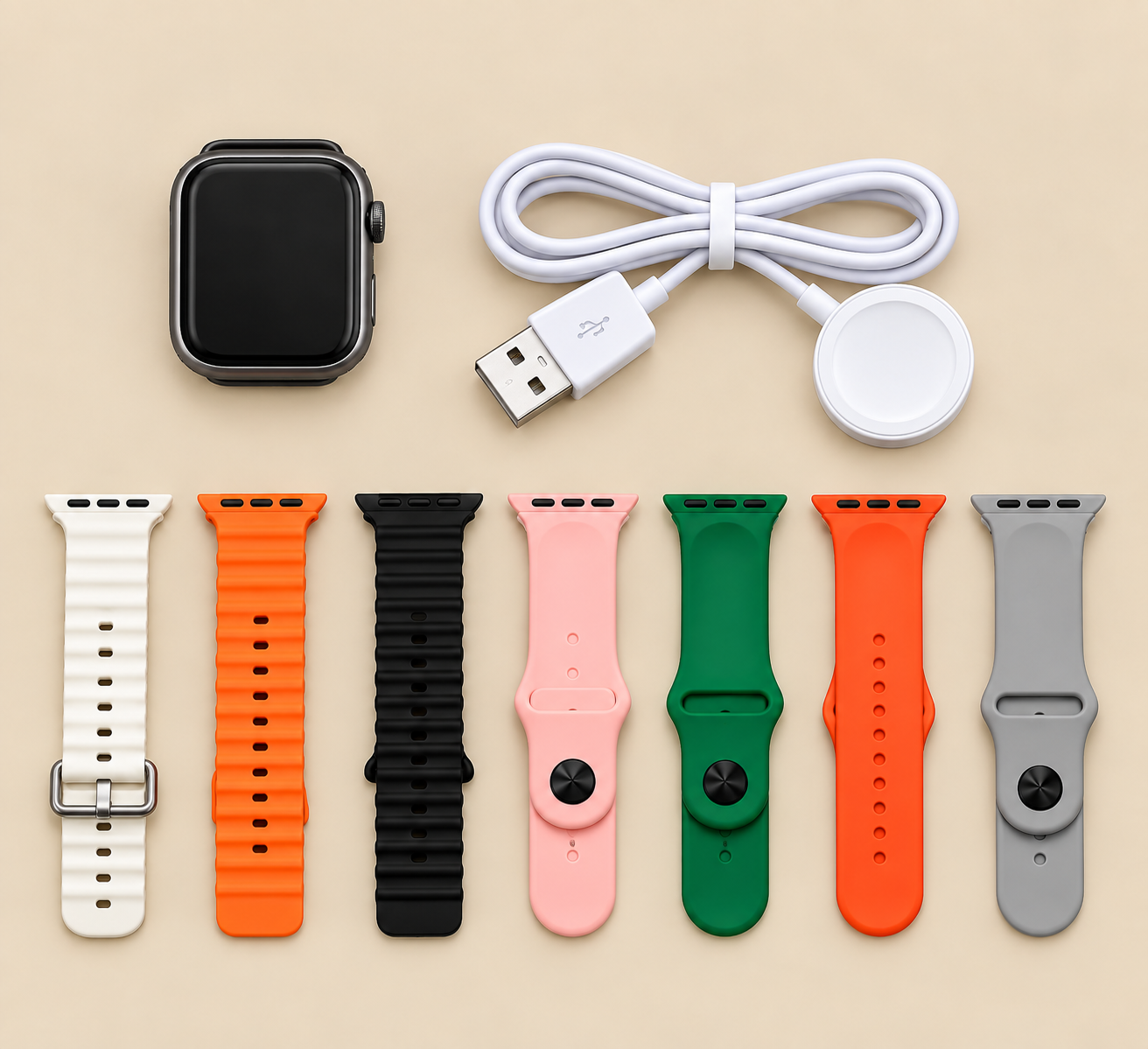 Smart Watch Set with 7 Straps