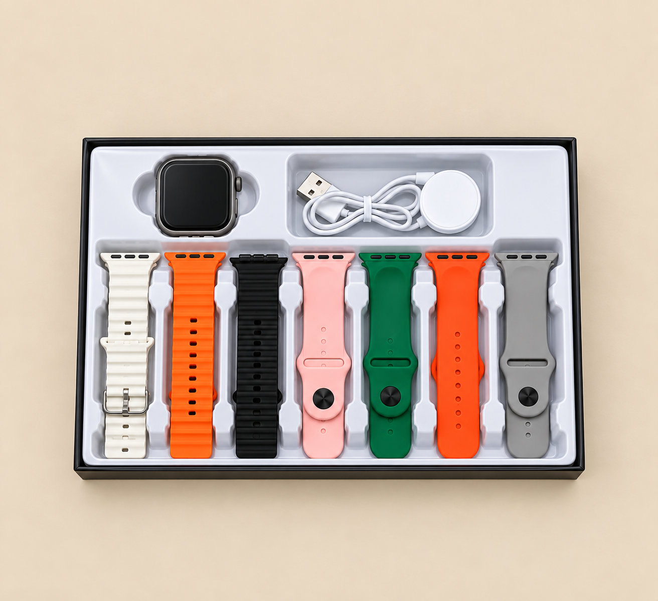 Smart Watch Set with 7 Straps